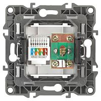 Розетка комбинированная RJ45+TV, Эра12, шампань, 12-3110-04 | код Б0027444 | ЭРА