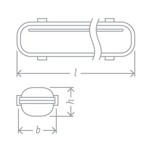 Светильник 61 374 DSP-04-600-IP65-1хT8-G13 176-264В под лампу NLL T8 LED (аналог ЛСП 1х18) Navigator 61374 фото 3