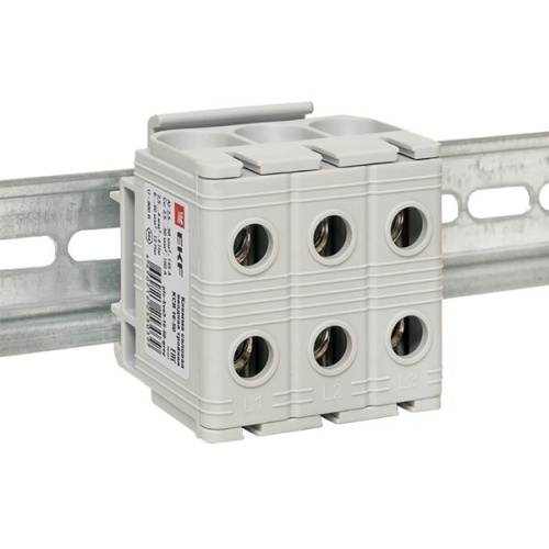 Клемма силовая вводная тройная КСВ 16-50 серая PROxima | код plc-kvs3-16-50-grey | EKF фото 5