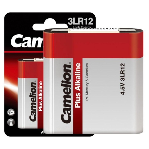 Элемент питания алкалиновый "квадрат" 3LR12 4.5В Plus Alkaline (блист.1шт) Camelion 1656 фото 3