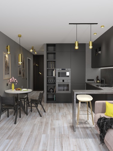 Светильник накладной под лампу GX53 золото | код LUPB0-GX53-1-K22 | IEK фото 2