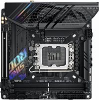 Материнская плата Asus ROG STRIX B760-I GAMING WIFI Soc-1700 Intel B760 2xDDR5 mini-ITX AC`97 8ch(7.1) 2.5Gg RAID+HDMI+DP | код 1897351 | Asus