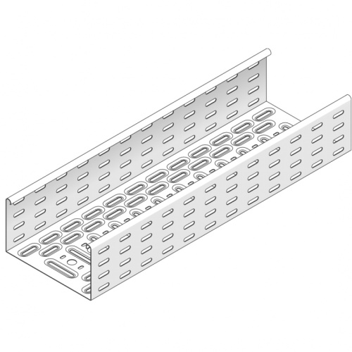 Лоток перфорированный, 200 x 110 мм, L 3000 мм, толщина - 1.25 мм, (аналог 200х100) Сендзимир | код KBS110.200.125 | Vergokan