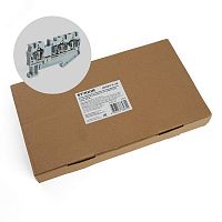 Зажим самозажимной, 3-проводной проходной ЗНИ - 2,5, JXB ST 2,5, серый | код 39963 | Feron