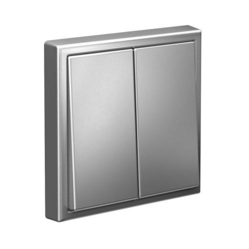 ARTGALLERY 2-клавишный ВЫКЛЮЧАТЕЛЬ КНОПОЧНЫЙ, 10АХ, механизм, быстрозажимные клеммы, СТАЛЬ | код GAL000917S | Systeme Electric фото 4