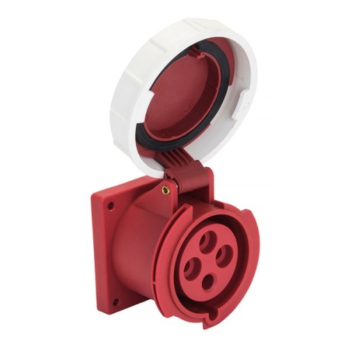 Розетка стационарная внутренняя 3242 3Р+РЕ 32А 380В IP67 PROxima | код ps-3242-32-380 | EKF фото 2