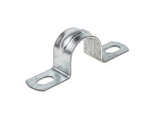Скоба металлическая двухлапковая d 19-20 мм (уп./100шт.) HLT | код 084-25-055 | HLT