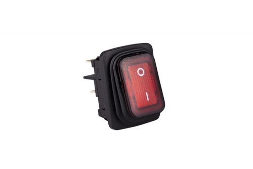 Выключатель с подсветкой красный 2НО, IP65 | код A54B1K11 | EMAS