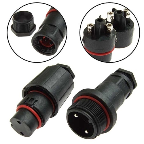 Разъём герметичный SZC-9000 2pin (IP68), 2 контакта | код 106731 | SZC