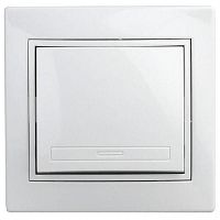 Переключатель Intro Plano 1-108-01 промежуточный, 10А-250В, IP20, СУ, белый | код Б0053816 | ЭРА