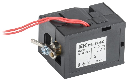 Расцепитель независимый РНм-630/800 (РНм-40) 220В MASTER | код SVA70D-RN-02 | IEK 