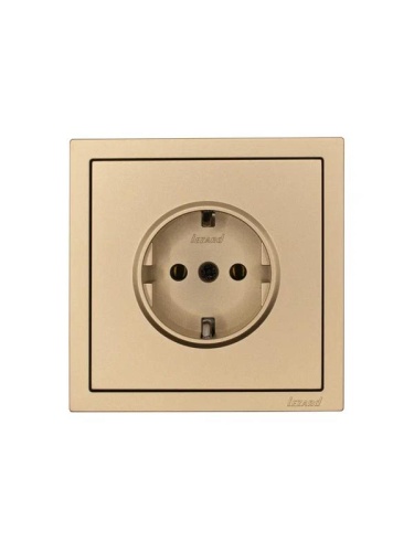 ZIMA Розетка с/з ПБТ золото безвинтовой зажим/клемма LEZARD | код 704-3688-122BQC | LEZARD фото 3 ZIMA Розетка с/з ПБТ золото безвинтовой зажим/клемма LEZARD | код 704-3688-122BQC | LEZARD фото 3