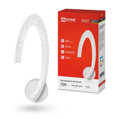 Светильник светодиодный ELEGANT ORBIT STEP COLOR 15Вт 3000-6500К 1200лм 230В бел. | код 4690612051451 | IN HOME