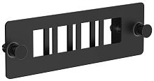 Планка для 4-х Keystone FTP с заземлением черная | код CP05-4F | ITK