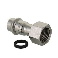 Соединитель с накидной гайкой нерж. сталь 12х1/2" | код. VTi.908.I.001204 | VALTEC