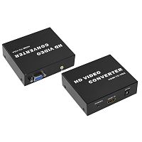 Конвертер HDMI на VGA + Стерео 3,5 мм, металл REXANT | код 17-6908 | REXANT