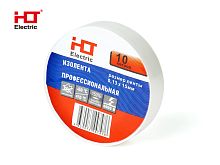 Изолента ПВХ 0.13x15мм 10M (уп./10 шт) белая HLT | код 084-16-050| HLT