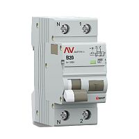 Дифференциальный автомат DVA-10 1P+N 20А (B) 30мА (A) 10кА EKF AVERES | код rcbo10-1pn-20B-30-a-av | EKF