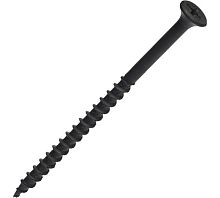 Саморез гипсокартон/дерево черный 4,2х75 | код screw-GD-75-sht | Крепдил