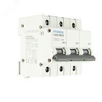 Автоматический выключатель HGD100S 3PMCS0000C 00080 3 полюса, 80А, ток к.з. 10kA, хар-ка C | код 13.04.000975 | Hyundai