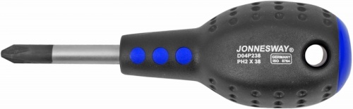 D04P238 Отвертка стержневая крестовая FULL STAR, PH2х38 мм | код D04P238 | JONNESWAY