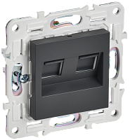 SKANDY Роз. комп. 2-ая RJ45 кат.5E SK-K03T титан IEK | код SK-K20-1-K48 | IEK