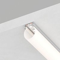 Профиль алюминиевый CAB282 16х20 круглый узкий серебр. 2м (в комплекте 2 заглушки 4 крепежа) FERON 10301