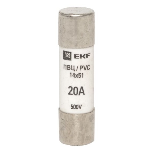 Плавкая вставка цилиндрическая ПВЦ (14х51) 20А PROxima | код pvc-14x51-20 | EKF фото 3
