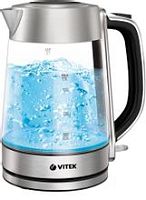 Чайник электрический Vitek VT-1184 1.7л. 2200Вт серебристый корпус: стекло/металл | код 2034024 | VITEK