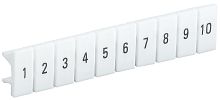 Маркеры для КПИ-2,5мм2 с нумерацией №№ 1-10 | код YZN11M-002-K00-10 | IEK