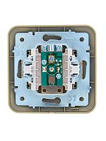 Розетка телевизионная оконечная TV СП ASTI IP20 в сборе золото. LEZARD 7081-3636-130