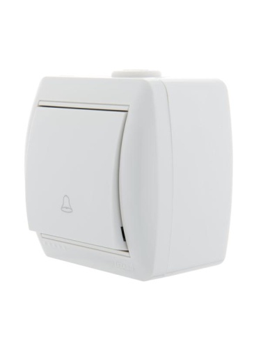 Кнопка звонка ОП Nata бел. LEZARD 710-0200-103 фото 4