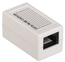 ITK Проходной адаптер кат.5E UTP тип RJ45-RJ45 (8P8C) белый | код CS70-1C5EU | IEK