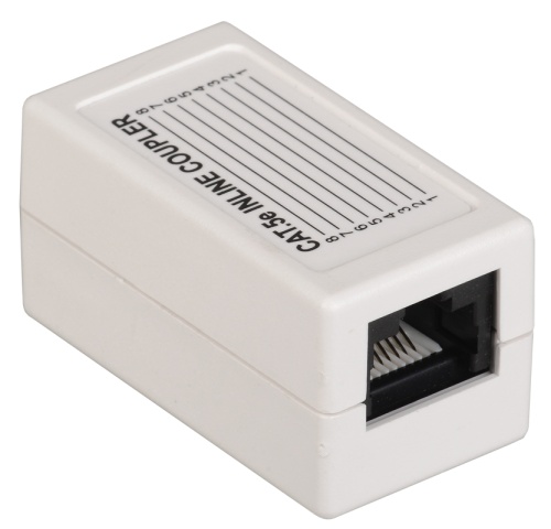 ITK Проходной адаптер кат.5E UTP тип RJ45-RJ45 (8P8C) белый | код CS70-1C5EU | IEK