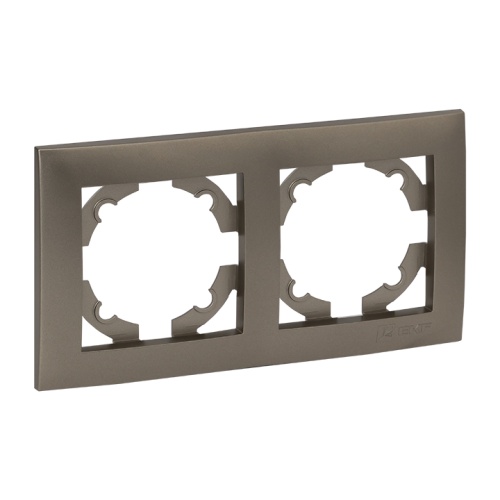 Валенсия Рамка 2-местная кашемир | код EWM-G-302-40 | EKF