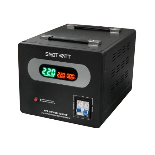 Напольный стабилизатор напряжения SMARTWATT AVR TOWER 3000RF | код 4512020370007 | SMARTWATT