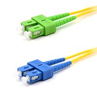 Патч-корд оптический переходной (SM), 9/125 (OS2), SC/APC-SC/UPC, (Duplex), PVC, 2м | код 50-2059 | REXANT