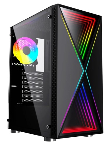 Корпус GMNG GG-CC110 черный без БП ATX 5x120mm 3x140mm 2xUSB2.0 1xUSB3.0 audio bott PSU | код 1895539 | GMNG