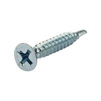 Саморез оконный KRANZ сверло, 3.9х25, белый цинк, короб (500 шт./уп.) | код KR-01-3722-0011 | KRANZ