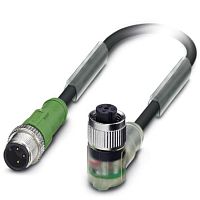 Кабель для датчика / исполнительного элемента SAC-3P-M12MS/1,5-PUR/M12FR-2LB | код 1668454 | PHOENIX CONTACT