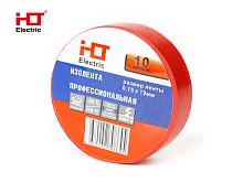 Изолента ПВХ 0,15х19мм 10M (уп./10 шт) красная HLT | код 084-16-073| HLT