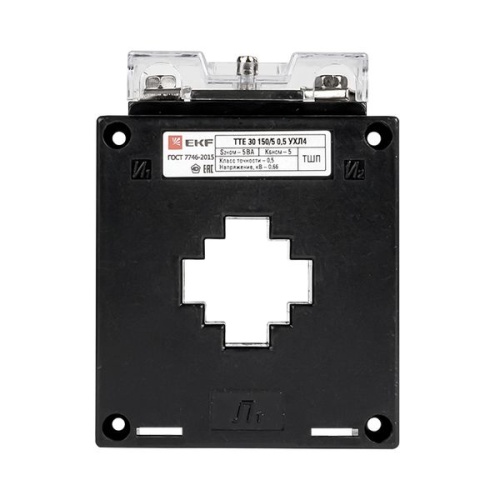 Трансформатор тока ТТЕ-30-150/5А класс точности 0,5S PROxima | код tte-30-150-0.5S | EKF фото 3