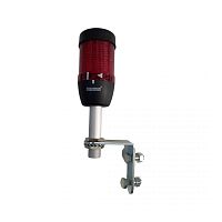 Сигнальная колонна 50 мм, (IP40) красная, 24V AC/DC, светодиод LED, алюм.настенное соединение 100 мм, IK51L024XD01 | код IK51L024XD01 | EMAS