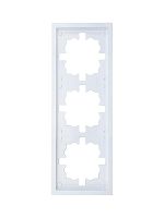 Рамка 3-мест. горизонт. ZIMA бел. LEZARD 704-0200-148