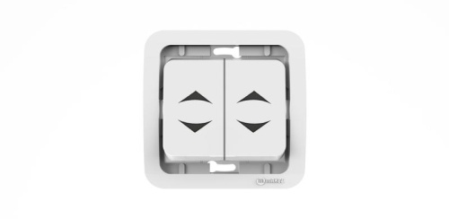 Переключатель перекрестный 2-кл. СП Mimoza 10А IP20 без вставки бел. Makel 22026 Переключатель перекрестный 2-кл. СП Mimoza 10А IP20 без вставки бел. Makel 22026