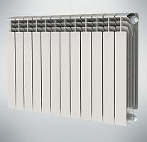 Радиатор биметаллический секционный 500/100/5 боковое подключение | код NRZRB5001002005 | НРЗ