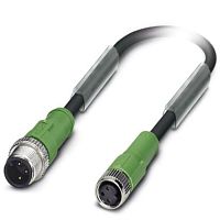 Кабель для датчика / исполнительного элемента SAC-3P-M12MS/0,6-PVC/M 8FS | код 1415527 | PHOENIX CONTACT