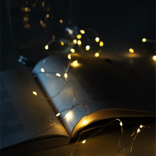 Гирлянда "Нить" 2.17м LDM30C-WW-BO 30 тепл. бел. минисветодиодов для помещений SHLights 4690601042170 фото 8