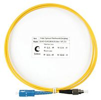 Cabeus FOP(s)-9-SC-FC-10m Шнур оптический simplex SC-FC 9/125 sm 10м LSZH | код 7379c | Cabeus