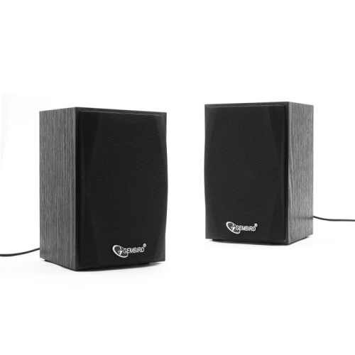 Акустич. система 2.0 Gembird SPK-201, МДФ, черный, 5 Вт, регулятор громкости, USB-питание | код SPK-201 | Gembird